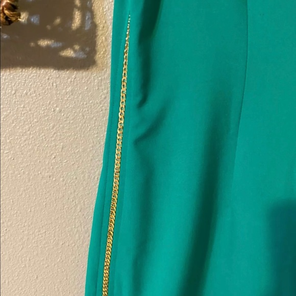 Calvin Klein Kelly Gold Chain Sides Sheath Dress - Picture 3 of 7